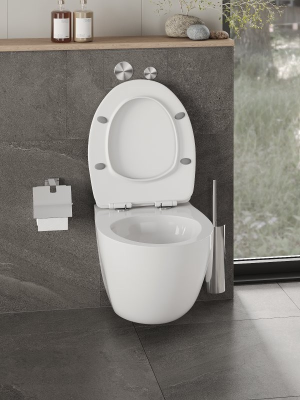 Унитаз подвесной Orange C07 C07-150W безободковый, с микролифтом