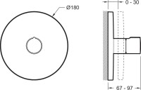 Переключатель потоков Jacob Delafon Modulo E19032-CP на три потребителя