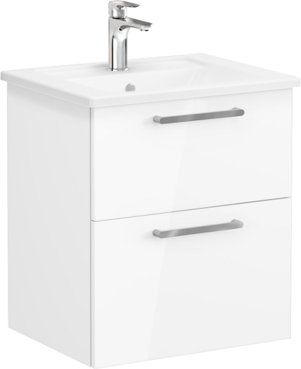 Тумба с раковиной VitrA Root Flat 60 белый глянец