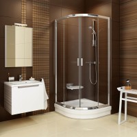 Душевой уголок Ravak Blix BLCP4-80 Transparent, профиль блестящий