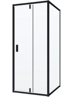 Душевой уголок Niagara Nova NG-83-11AB-A80B 110x80, прямоугольный, черный
