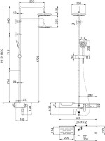 Душевая стойка Lemark Tropic LM7007C