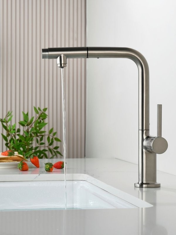Смеситель для кухни AQUAme Cucina с выдвижным изливом AQM9903BN