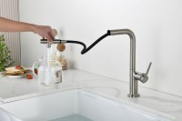 Смеситель для кухни AQUAme Cucina с выдвижным изливом AQM9903BN