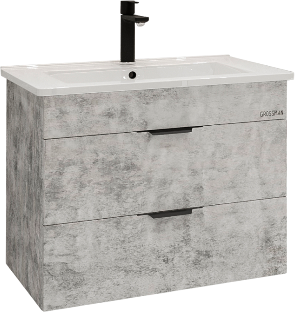 Тумба под раковину Grossman Кросс 65 бетон