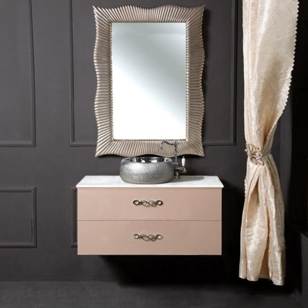 Мебель для ванной комнаты Armadi Art NeoArt 100 капучино с ручками Wave хром