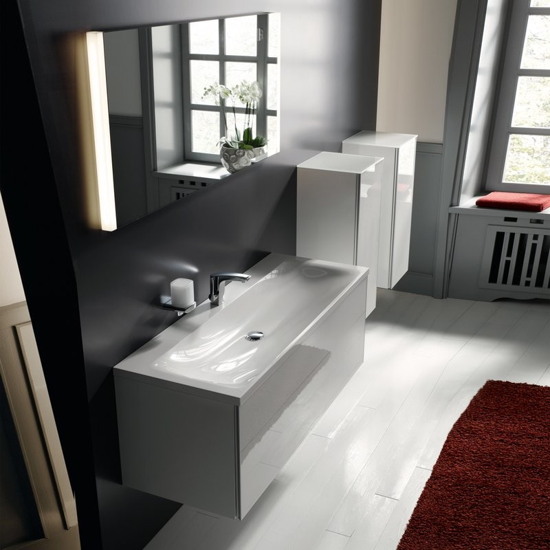 Тумба с раковиной Keuco Royal Reflex 100 белая