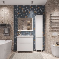 Тумба под раковину SanStar Riana 80 напольная, белая