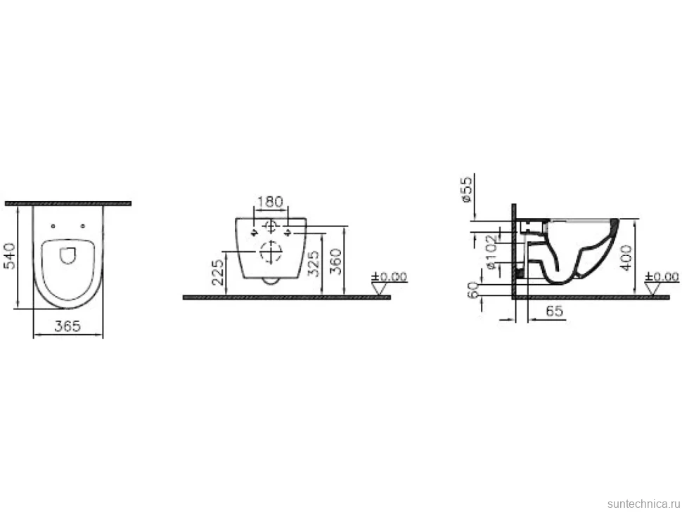 Комплект VitrA Sento L-Box 9830B003-7207