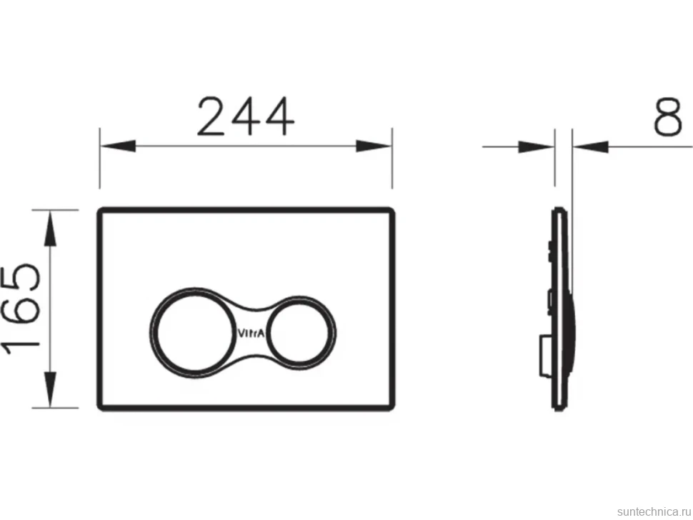 Комплект VitrA Sento L-Box 9830B003-7207