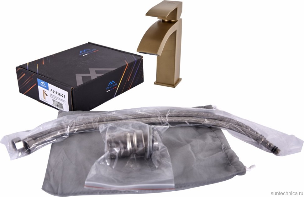 Смеситель для раковины Fashun A51118-21 бронза