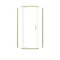 Душевой уголок Triton Дека -Голд 90x90, профиль золото, стекло прозрачное