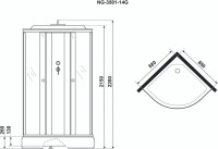 Душевая кабина Niagara NG-3501-14G Душевая кабина Niagara NG-3501-14G