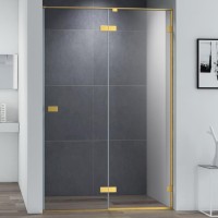 Душевая дверь в нишу Cezares Bellagio BELLAGIO-B-12-120-C-BORO 120 см, брашированное золото