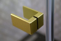Душевая дверь в нишу Cezares Bellagio BELLAGIO-B-12-120-C-BORO 120 см, брашированное золото