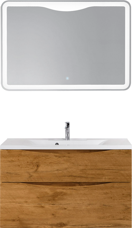 Мебель для ванной комнаты BelBagno Marino H60 rovere nature, 100 см