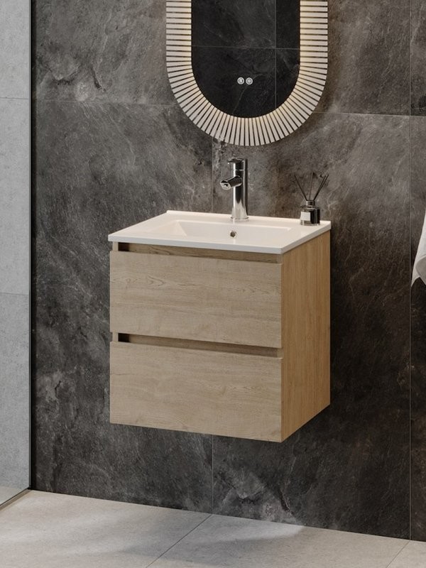 Тумба под раковину без столешницы Teymi Laina 50 светлый дуб