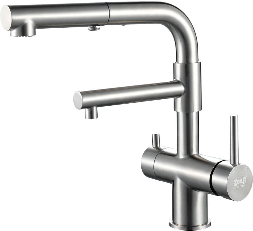 Смеситель для кухни Zorg Sanitary SZR-3216 хром