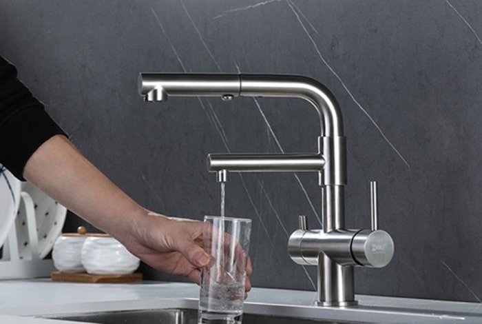 Смеситель для кухни Zorg Sanitary SZR-3216 хром
