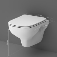 Комплект  Унитаз подвесной AM.PM X-Joy S FlashClean C85A1702SC с микролифтом, белый + Система инсталляции для унитазов Grohe Rapid SL 38772001, 3 в 1