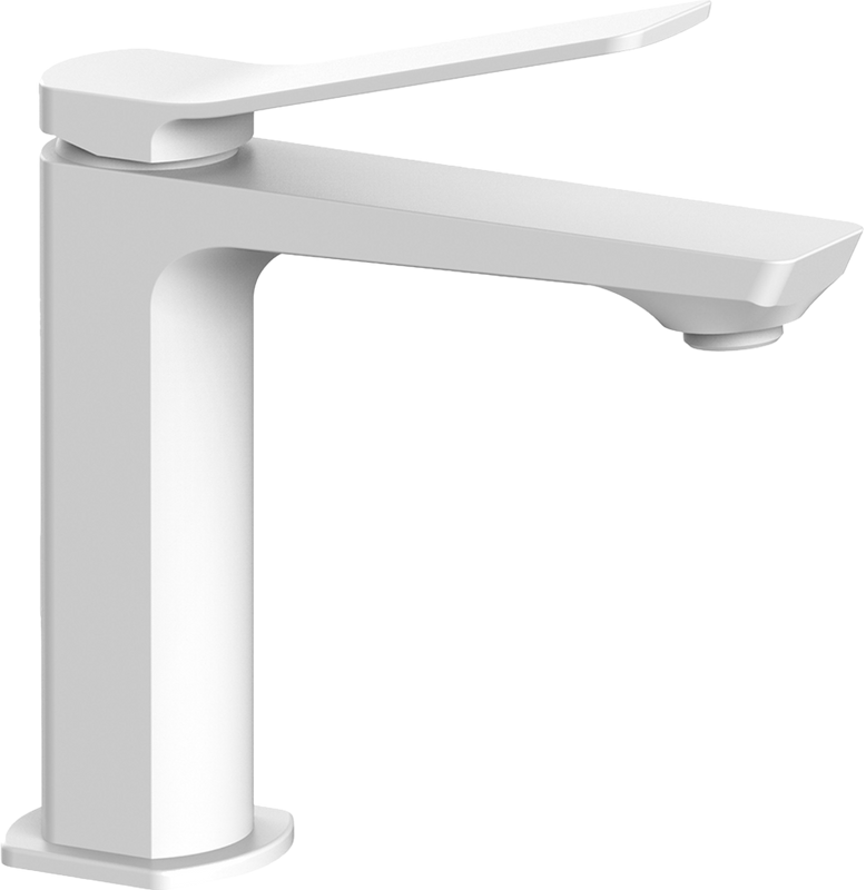 Смеситель для раковины Paffoni Tilt TI071BO матовый белый