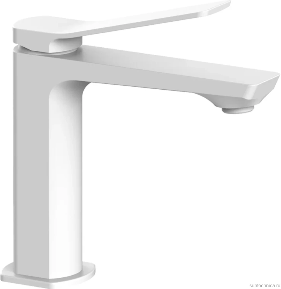 Смеситель для раковины Paffoni Tilt TI071BO матовый белый