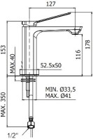 Смеситель для раковины Paffoni Tilt TI071BO матовый белый Смеситель для раковины Paffoni Tilt TI071BO матовый белый