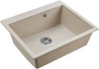 Комплект Мойка Paulmark Kante 60 PM106052-BE бежевый + Измельчитель Bone Crusher BC 810-SL Slim Line