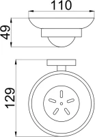 Набор Стакан Allen Brau Priority 6.31003-BN + Мыльница 6.31005-BN Набор Стакан Allen Brau Priority 6.31003-BN + Мыльница 6.31005-BN