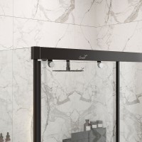 Душевой уголок Ceruttispa Marbella 120B-R 120x80, профиль черный