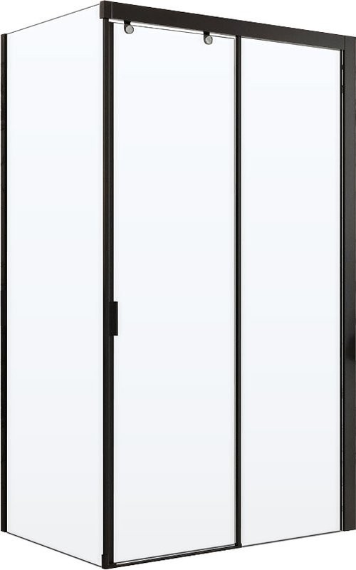 Душевой уголок Ceruttispa Marbella 120B-R 120x80, профиль черный