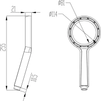 Душевая лейка Lemark LM0820C Душевая лейка Lemark LM0820C