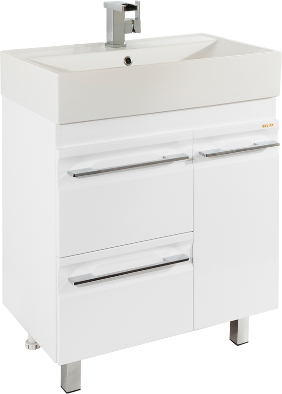 Тумба под раковину Vod-Ok Мальта 70 с ящиками, белая
