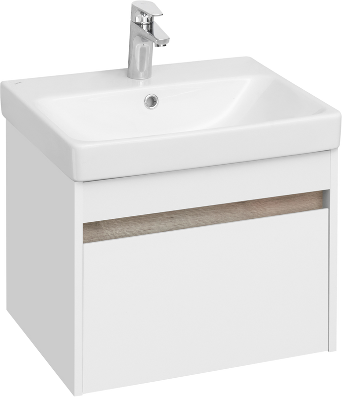 Тумба с раковиной AQUATON Марти 55 ясень шимо