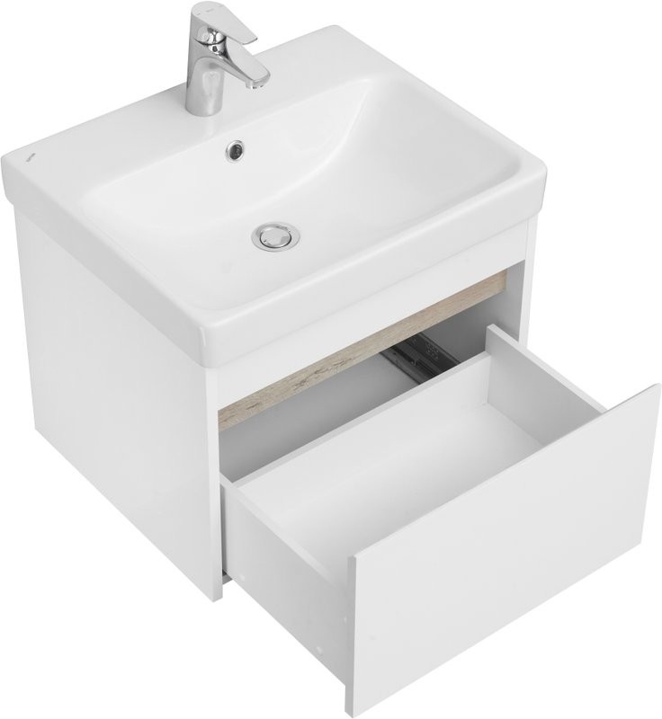 Тумба с раковиной AQUATON Марти 55 ясень шимо