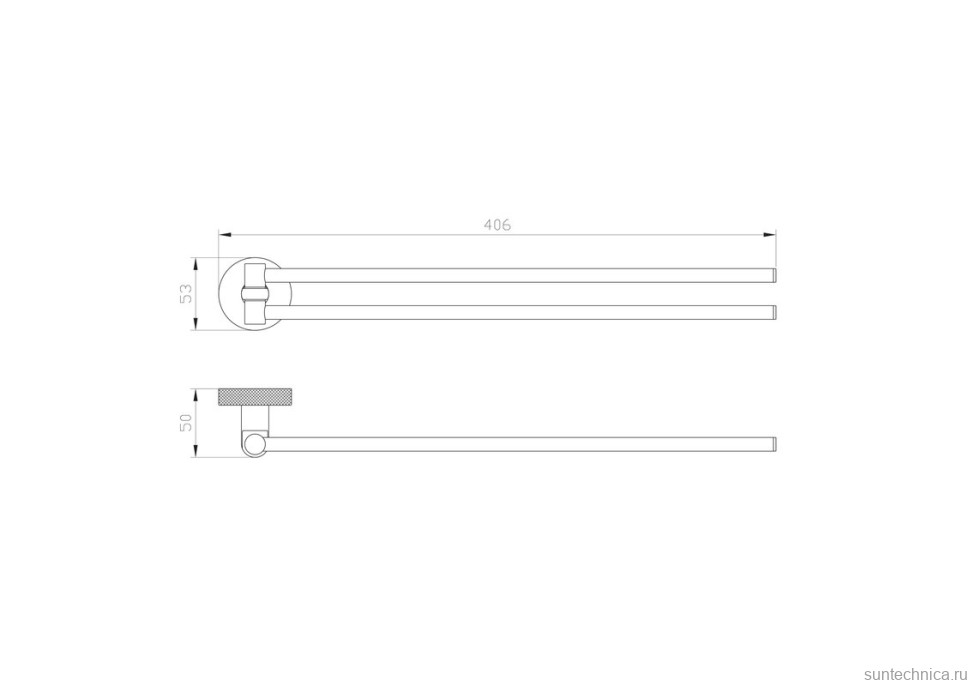 Полотенцедержатель Wonzon & Woghand WW-9231 черный, золото