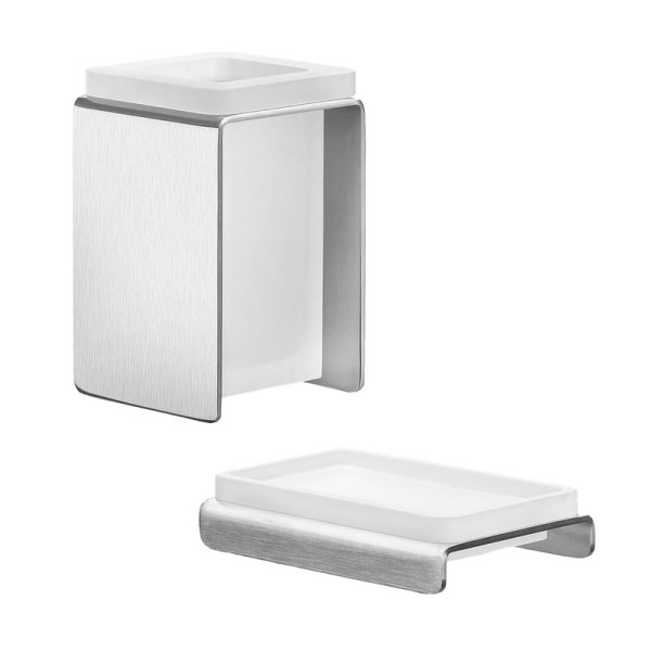 Набор Стакан Colombo Design Over B7041.satin + Мыльница B7040.satin