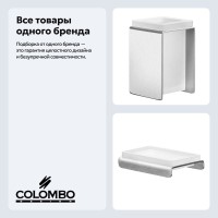 Набор Стакан Colombo Design Over B7041.satin + Мыльница B7040.satin Набор Стакан Colombo Design Over B7041.satin + Мыльница B7040.satin