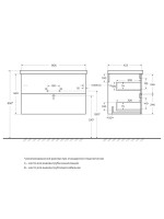 Мебель для ванной комнаты BelBagno Due 80 ручки матовый темный никель, сатин