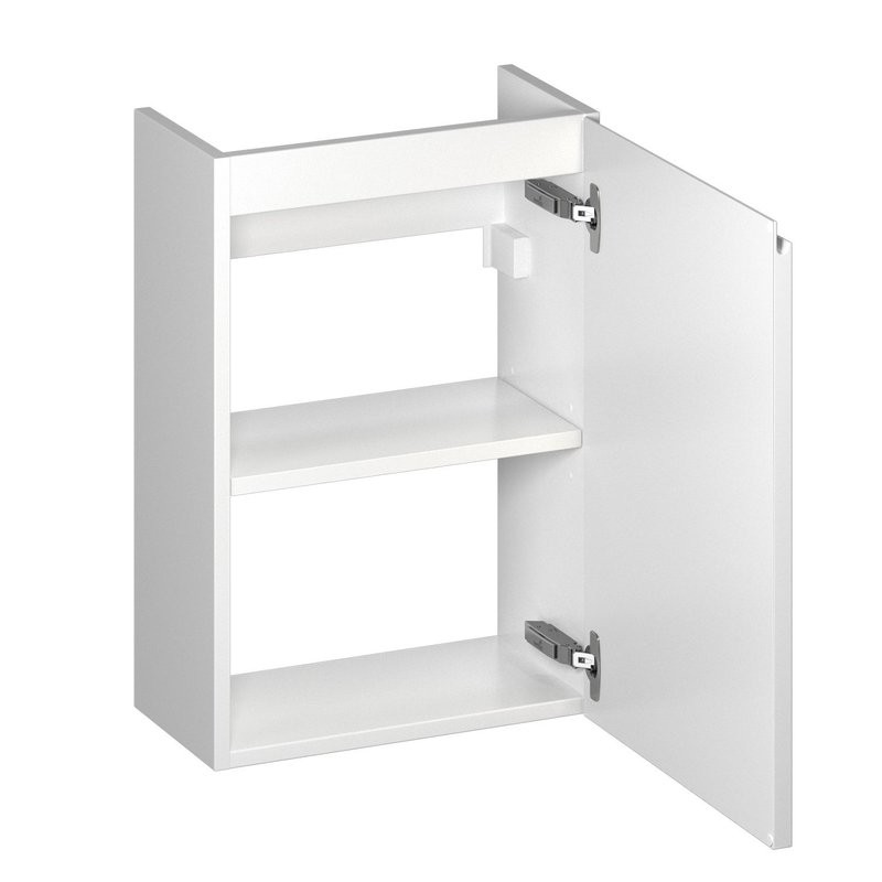 Тумба с раковиной Wellsee WC Area 221801000 40 см, цвет матовый белый