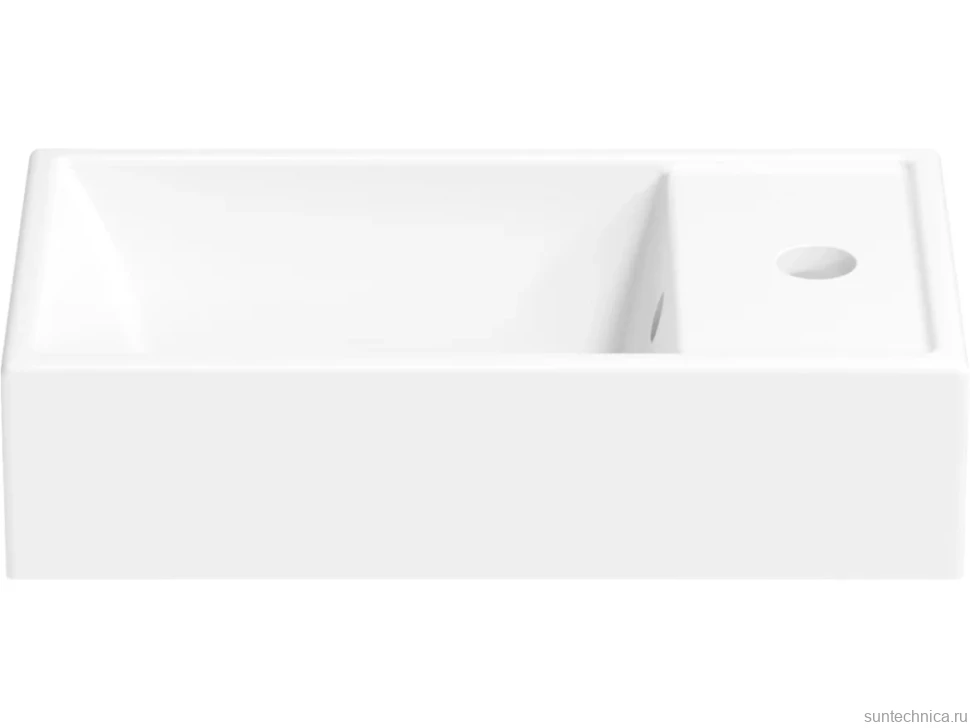 Тумба с раковиной Wellsee WC Area 221801000 40 см, цвет матовый белый