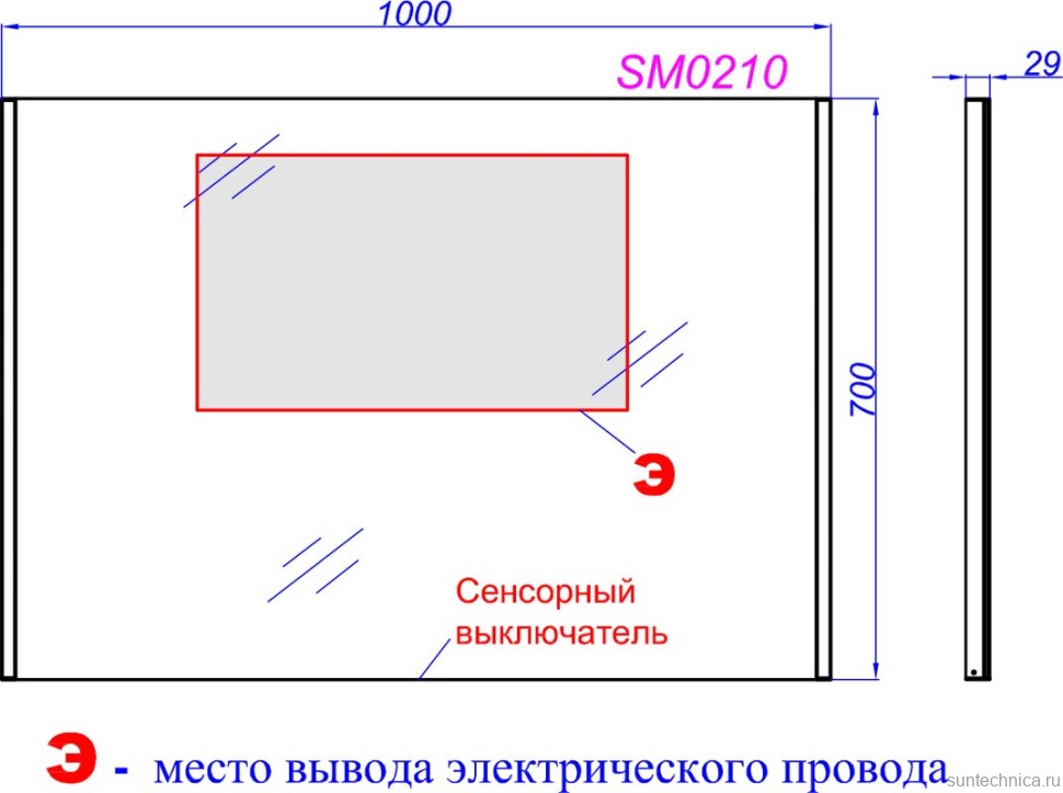 Мебель для ванной комнаты Aqwella Allegro 105 с 3 ящиками