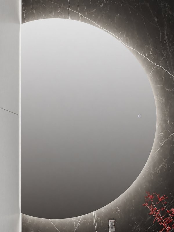 Зеркало CONTINENT Led Jill 80х120 см, сенсорное, с холодной подсветкой