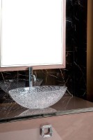 Мебель для ванной комнаты Armadi Art Lucido 100 лиловая, раковина 813, ножки хром