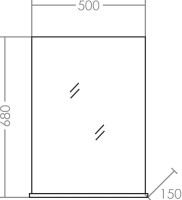 Мебель для ванной комнаты СаНта Сити 50