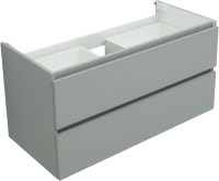 Тумба с раковиной Aquanet Вега 2.0 100 подвесная, мисти грин