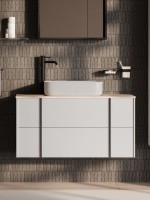 Тумба под раковину без столешницы Allen Brau Reality 120 подвесная, матовый белый
