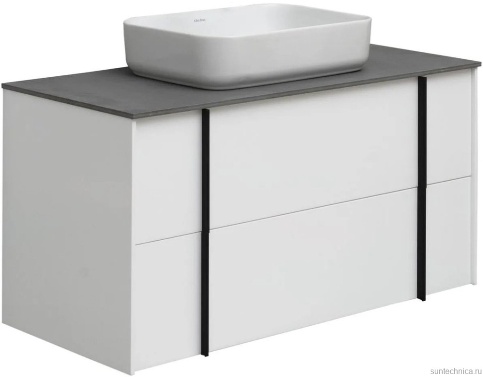 Тумба под раковину без столешницы Allen Brau Reality 120 подвесная, матовый белый