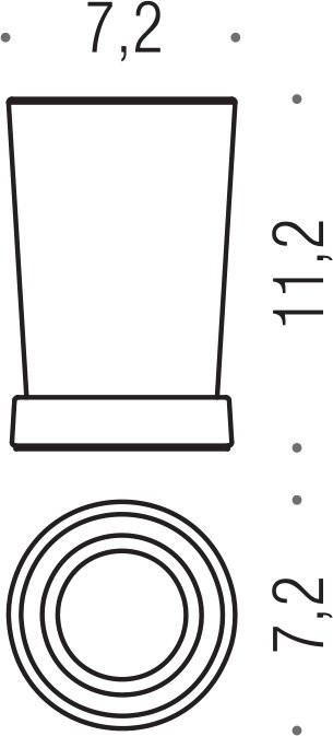 Набор Стакан Colombo Design Road B80410CR-VAN + Дозатор B93380CR-VAN