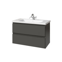 Тумба под раковину без столешницы Caprigo Forte 90 подвесная, графит